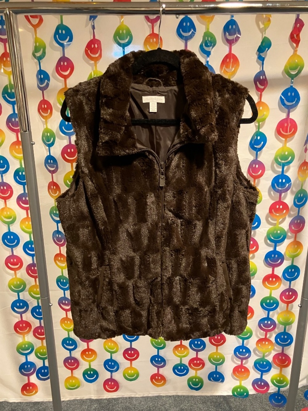 Charter Club Faux Fur Vest (Large)